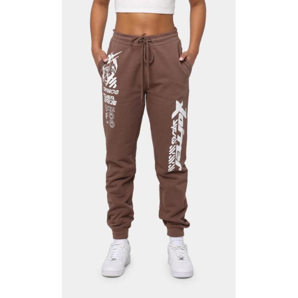 Loiter Dystopia Track Pants Brown Joggers Casual Athletic Women's Medium